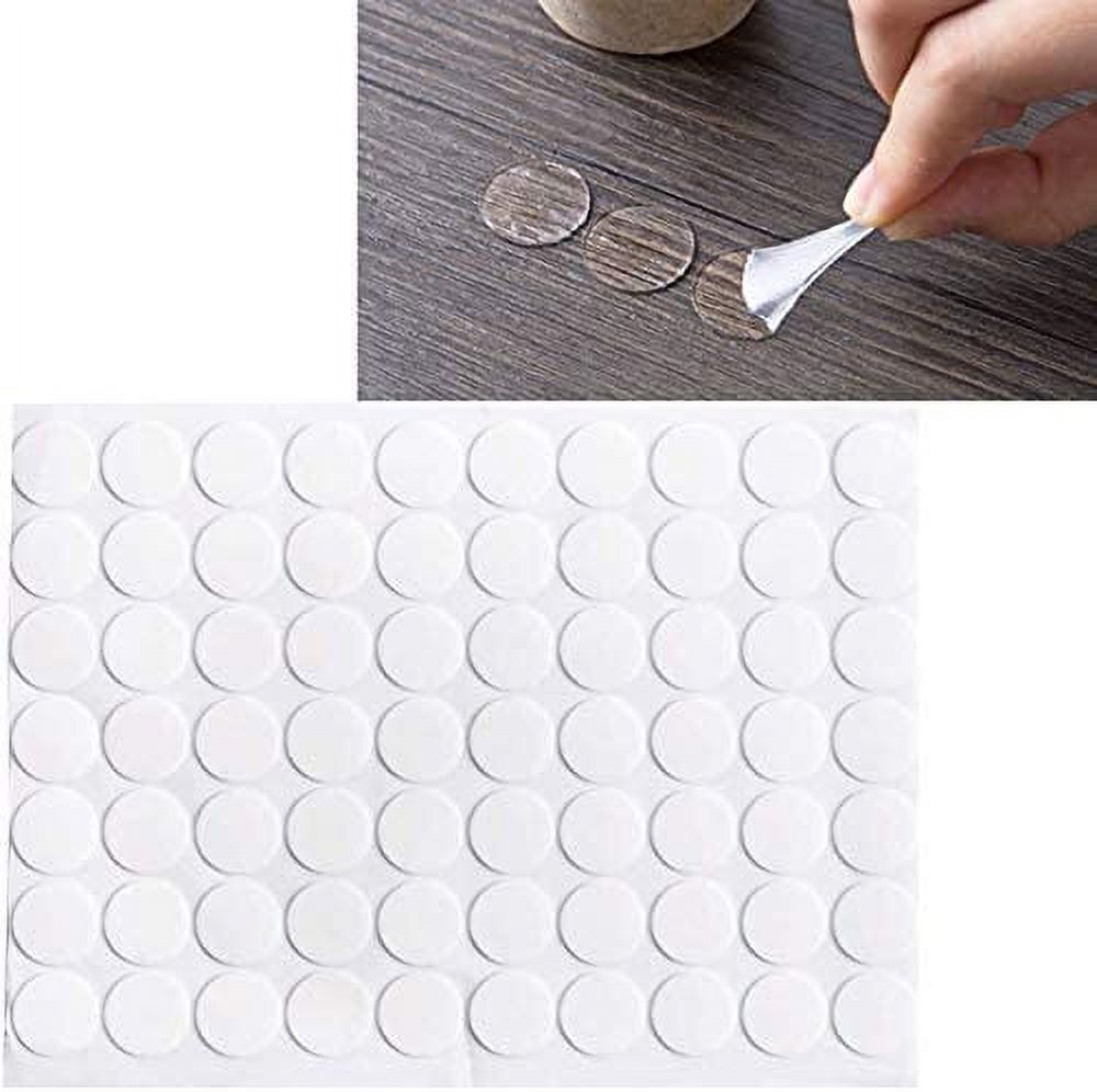 280 Pcs Self Adhesive Dots, Transparent Double-Sided Tape Stickers Round Acrylic No Traces Strong Adhesive Sticker Creative Super Sticky Waterproof